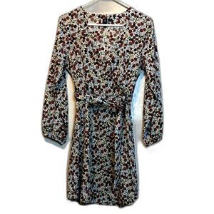 Volcom Pretty Print Wrap Dress Size Small